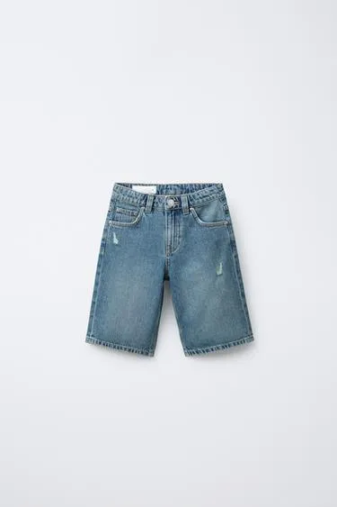 Джинсовые шорты WIDE-LEG