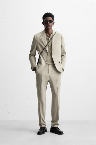 Zara Структурированный пиджак для костюма