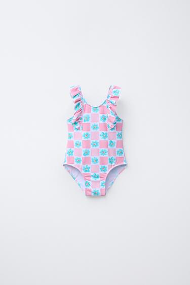 Zara Купальник в цветочном дизайне для детей от 1 до 6 лет