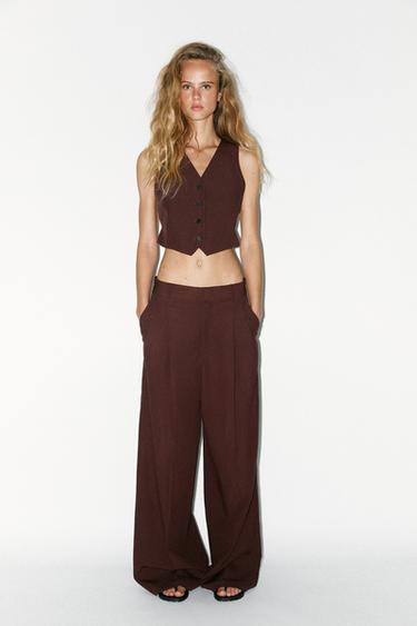 Zara Жилет с вырезом купить с доставкой.