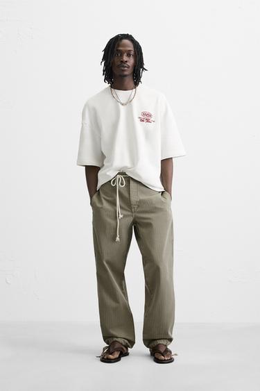 Zara Свитшот с контрастными принтами