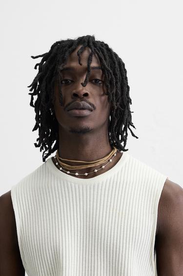 Zara Ожерелье из искусственной кожи контрастного цвета купить с доставкой.