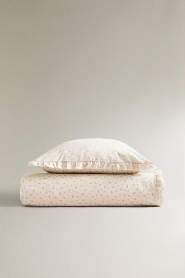 Zara Детское одеяло с цветочным оборком