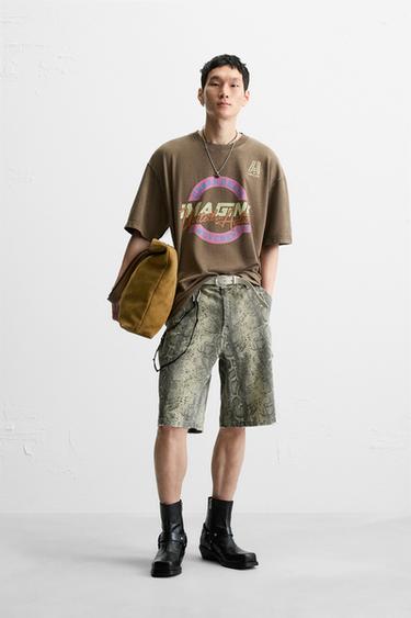 Zara Толстовка с эффектом потертости с надписью купить с доставкой.