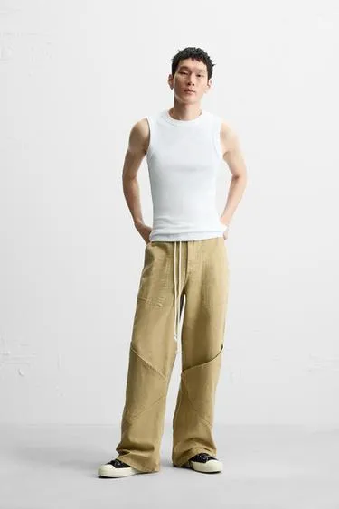 Джинсы RELAXED FIT оверсайз с карманами
