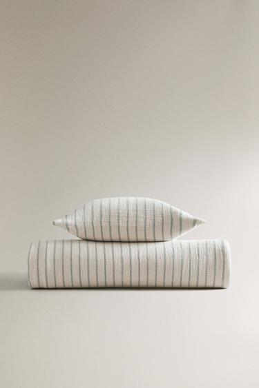 CHILDREN'S STRIPED MUSLIN BEDSPREAD