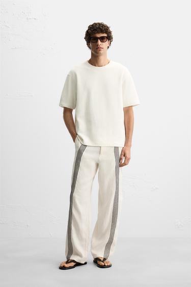 Zara Толстовка REGULAR FIT из рельефной ткани