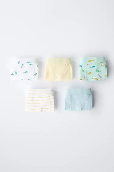 Трусы ZARA с принтом акул, пятерка, 3-6 лет