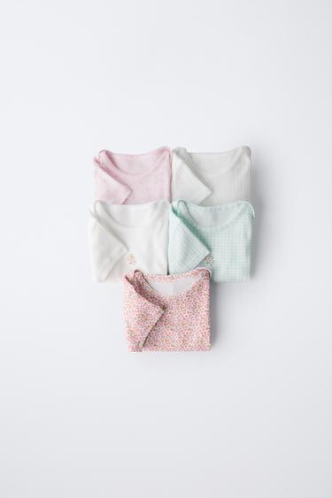 Zara Набор из 5 боди с узорами