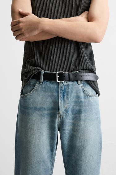 Zara Кожаный ремень с заклепками