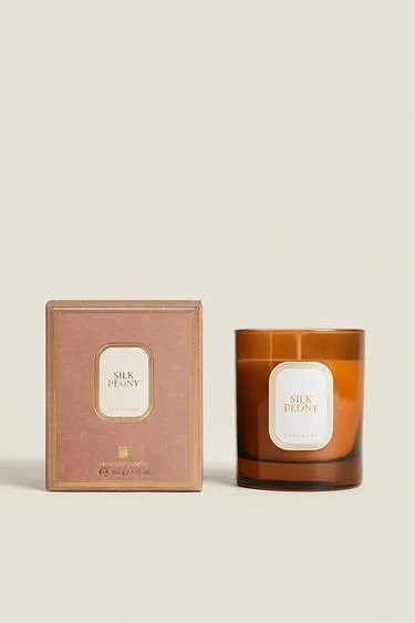 (200 G) SILK PEONY SCENTED CANDLE