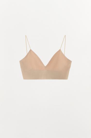 Zara Бесшовный бралетт с треугольными чашками