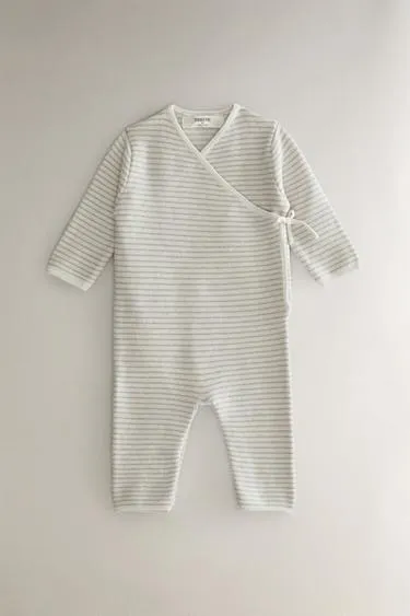 CHILDREN'S COTTON AND SILK ROMPER