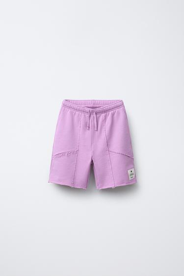 Zara Джинсовые шорты в стиле бермуды STRAIGHT-FIT SURF WASH
