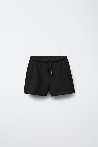 Zara Шорты из мягкой ткани с вышивкой