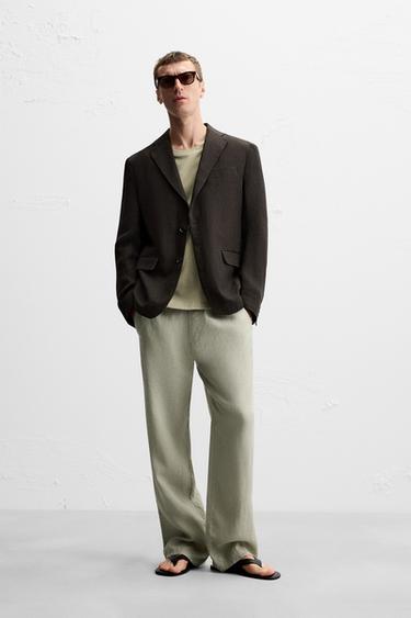 Zara Блейзер из 100% льна купить с доставкой.