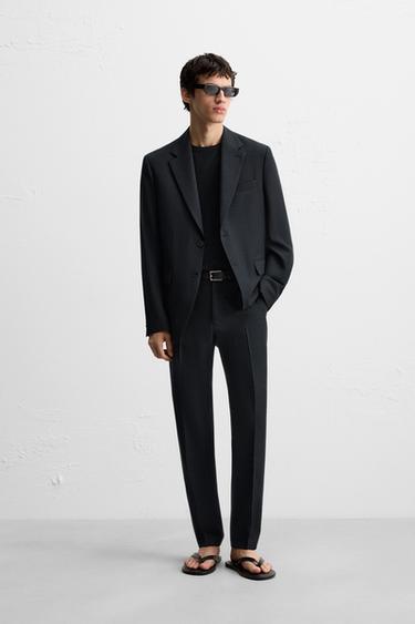 Zara Костюмный блейзер из смесовой шерсти купить с доставкой.