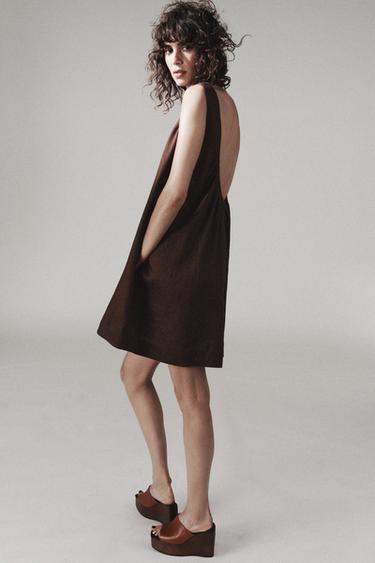 Zara Кожаные туфли на танкетке