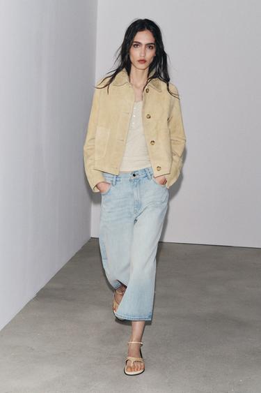 Zara Джинсовые шорты-кюлоты — ZW COLLECTION купить с доставкой.