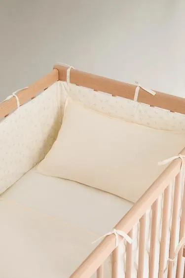 CHILDREN’S FLORAL COT BUMPER COVER