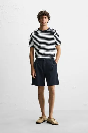 Шорты REGULAR FIT из рельефной ткани