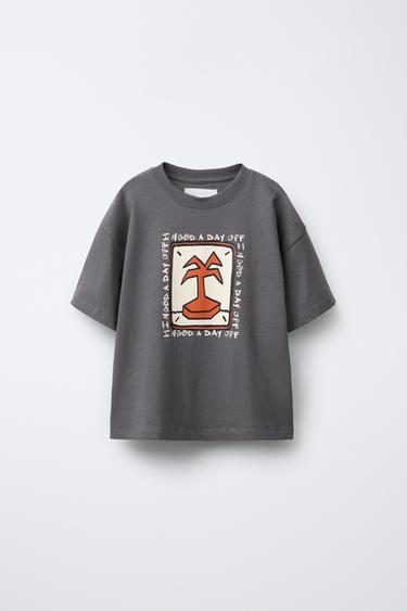 Zara Футболка с принтом