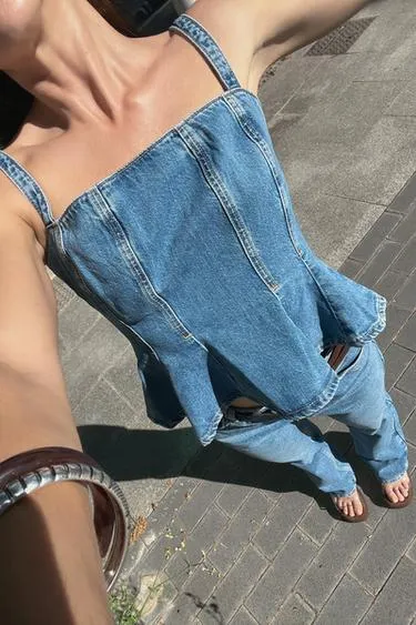 JEANS Z1975 90'S STRAIGHT HIGH-WAIST BELTED