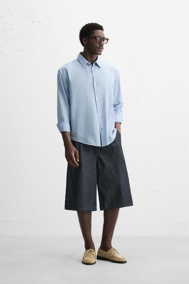 Zara Рубашка из хлопка вуаль