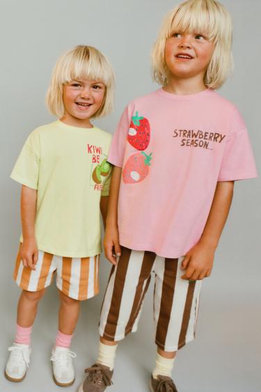 Zara Полосатые плюшевые бермудские шорты