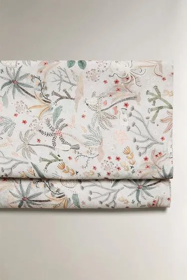 CHILDREN’S SEA PRINT FLAT SHEET