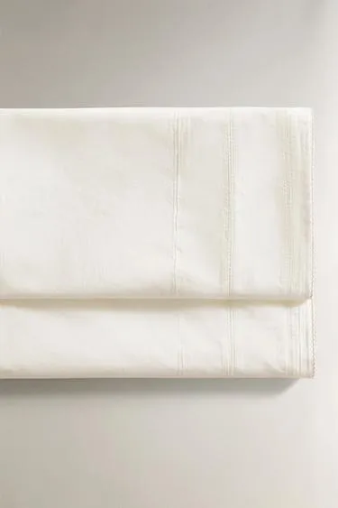 CHILDREN'S HEMSTITCHED POPLIN FLAT SHEET