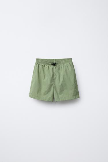 Шорты для плавания zara 6-14 лет с простым дизайном