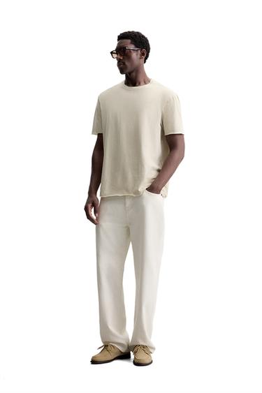 Zara Футболка с неровной нижней кромкой