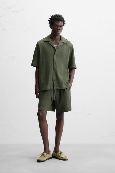 РУБАШКА JACQUARD С РЕЛЬЕФНЫМ РИСУНКОМ