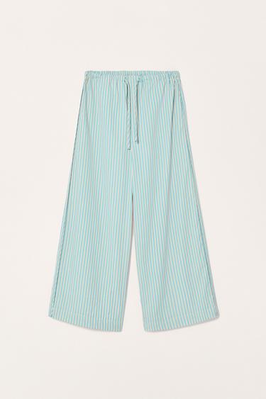 Zara Брюки-кюлоты в полоску — LIMITED EDITION