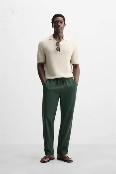 Брюки RELAXED FIT из рельефной ткани