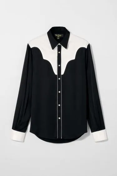 Рубашка CONTRAST WESTERN BOBBY GILLESPIE X ZARA