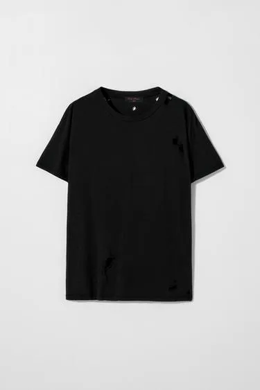 Рваная футболка KATE MOSS X ZARA
