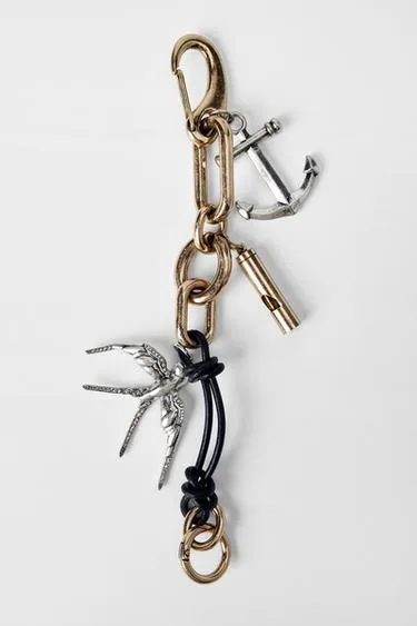 Брелок на ключи с подвесками KATE MOSS X ZARA