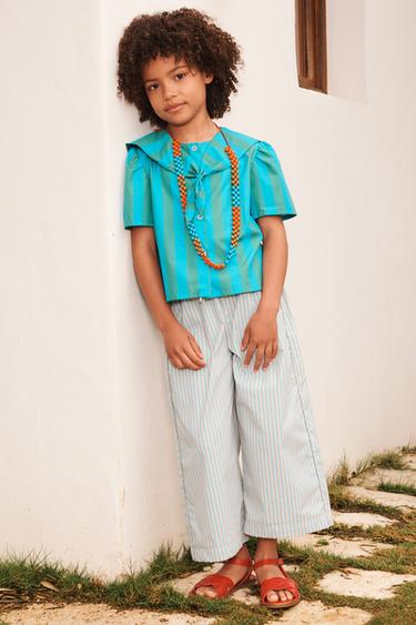 Zara Рубашка на шарфе в полоску LIMITED EDITION