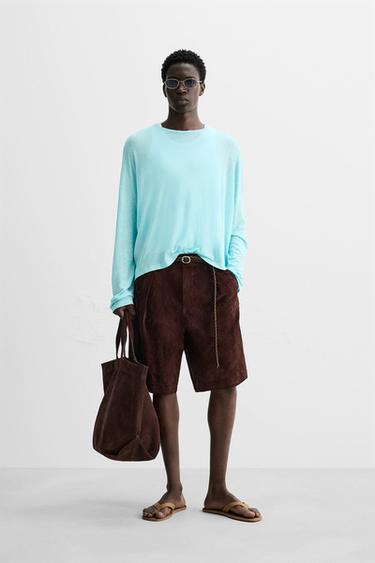 Zara Футболка из вискозы и льна купить с доставкой.