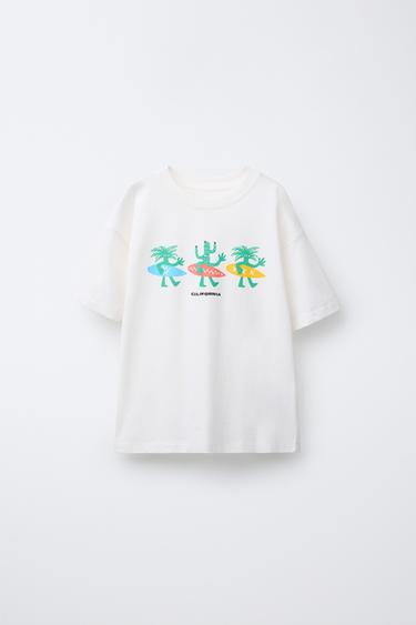 Zara Футболка с принтом купить с доставкой.