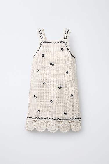 Zara Трикотажное платье с цветами купить с доставкой.