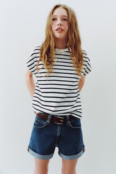 Zara Джинсовые шорты-бермуды с эластаном купить с доставкой.