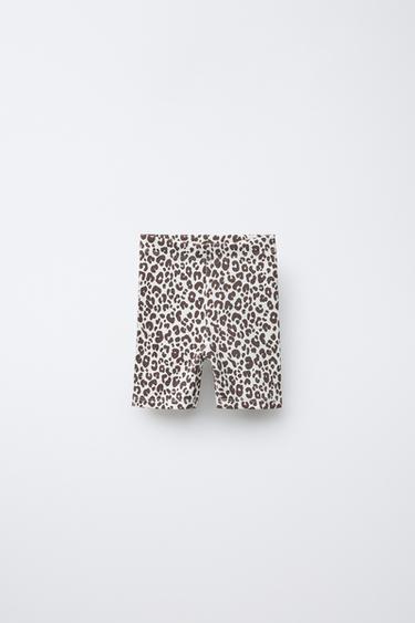 Zara Легинсы в рубчик велосипедки