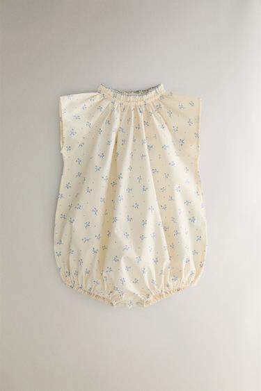 Zara Детский цветочный комбинезон | 9614/536/733