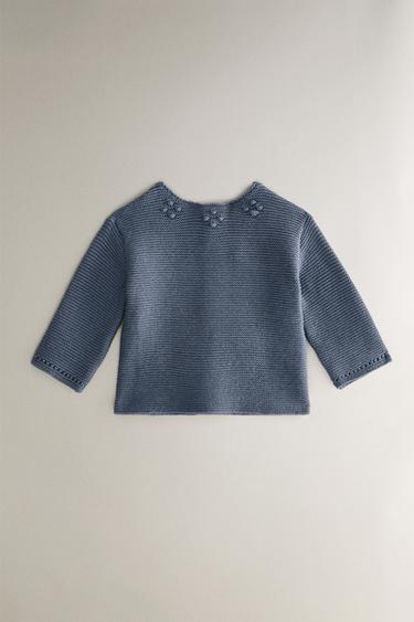 Zara Детский свитер с помпонами