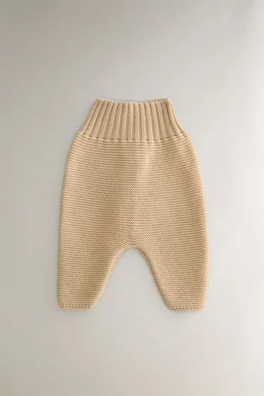 CHILDREN'S CHUNKY KNIT FOOTED LEGGINGS