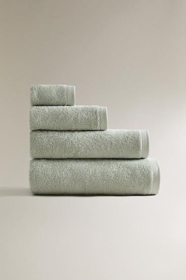 Zara Плотное хлопковое велюровое полотенце для ванной (500 г/м²) купить с доставкой.