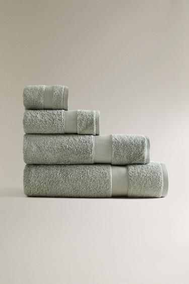 Zara Хлопковое ванное полотенце купить с доставкой.